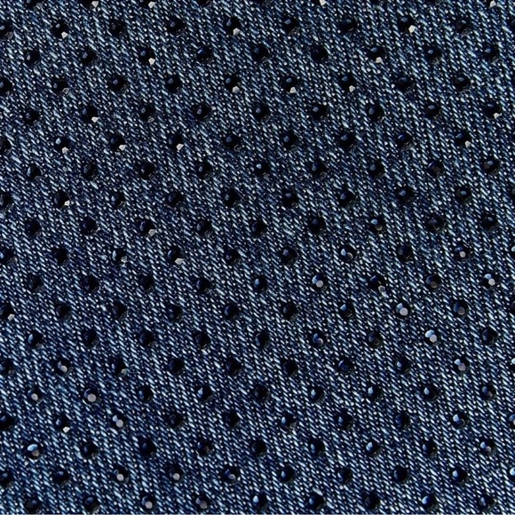 ZARA ZW COLLECTION RHINESTONE HIGH WAIST BOOTCUT BLOGGERS FAVORITE JEANS - Picture 12 of 15